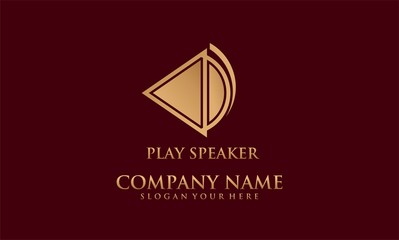 abstract play speaker logo