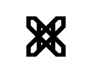 X logo black