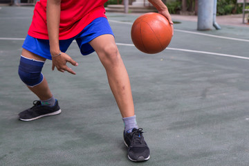 Basketball Bounce Competition Exercise Player Concept