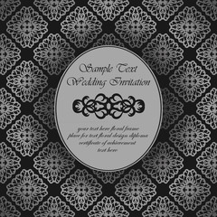 Vintage frame. Luxury design