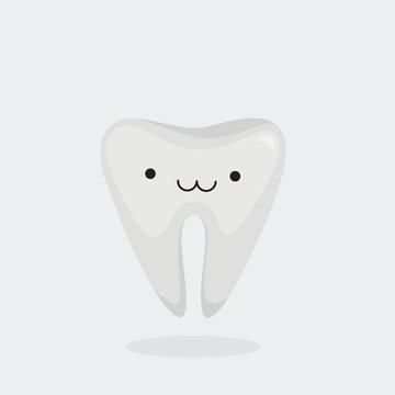 Tooth character vector illustration