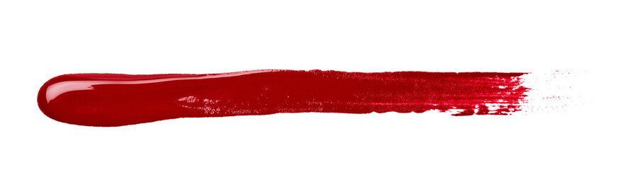 Line stroke of paint isolated