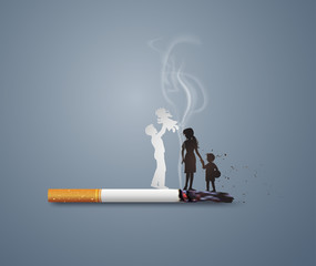 Family Fading in Cigarette Smoke Shadow