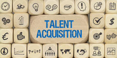 Talent Acquisition / Würfel mit Symbole