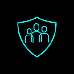 Happy family day vector icon.