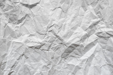  White crumpled paper texture