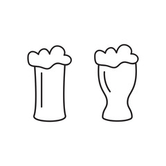 Vintage beer brewery logos, emblems illustration