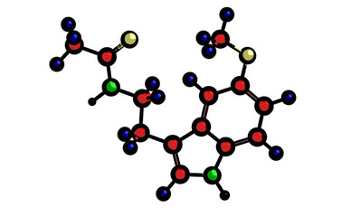 Molecular structure of melatonine