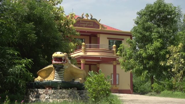 Mandalay, monastery, monk house