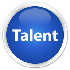 Talent premium blue round button