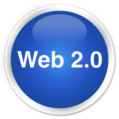 Web 2.0 premium blue round button