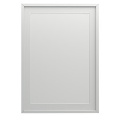 Frame Picture On Isolated White Of Background