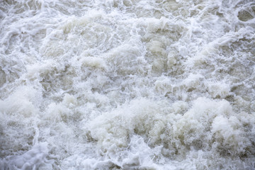 water flows under pressure at hydroelectric dams