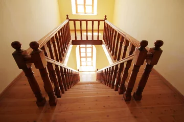 Photo sur Plexiglas Escaliers Wooden staircase background