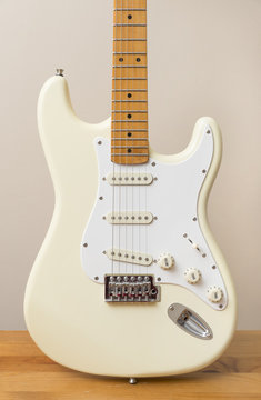 White Vintage Electric Guitar