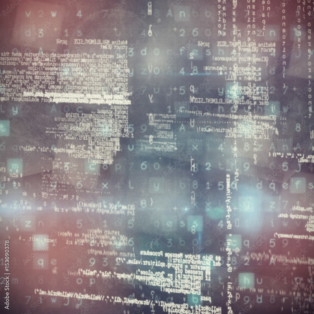 Poster composite image of image of data