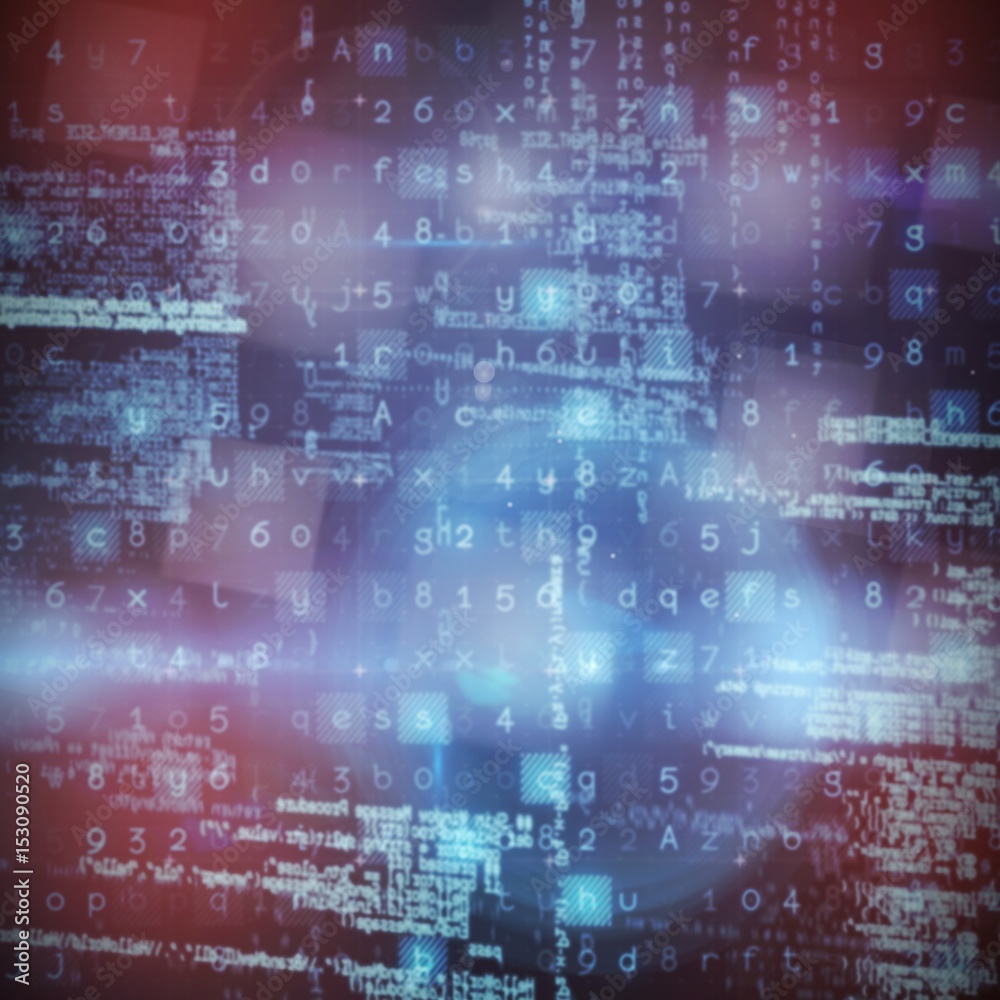Poster composite image of image of data