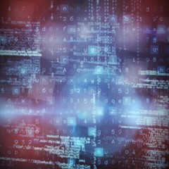 Composite image of image of data