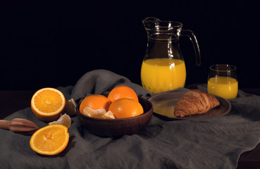 Citruses,  breakfast, fresh juice