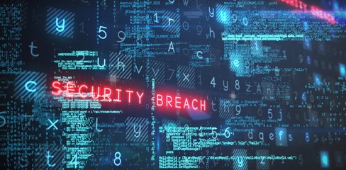 Obraz premium Composite image of virus background