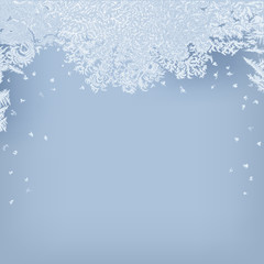 Frosty background.
Hand drawn vector illustration of intricate frost pattern. - 153092382