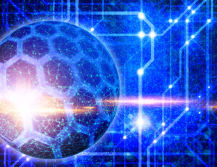 cloud storage security information, data deep learning hologram ai technology robotic, futuristic cyber network system online