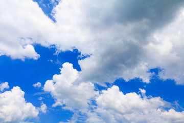 blue sky vivid with the cloud  art of nature beautiful and copy space for add text