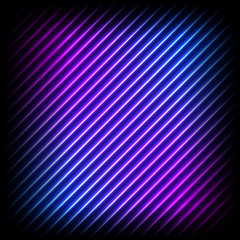 Colorful neon diagonal background, abstract illustration.