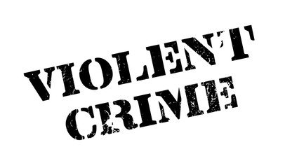 Fototapeta premium Violent Crime rubber stamp. Grunge design with dust scratches. Effects can be easily removed for a clean, crisp look. Color is easily changed.