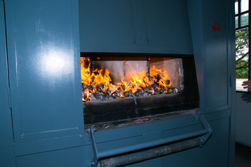 The Buddhist Thai cremation chamber