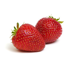 Fresh strawberry isolated on white