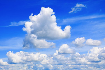 blue sky with rain cloud in summer art of nature beautiful and copy space for add text