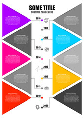Naklejka premium Modern Infographics Process Template. Timeline concept. Vector