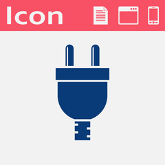 flat icon of plug
