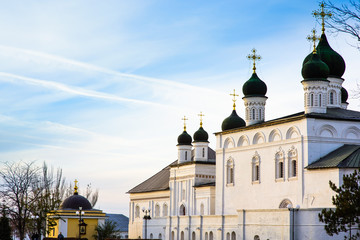 Beautiful orthodox church in the city..
