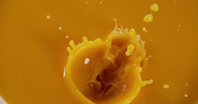 Orange Juice being poured, Slow Motion 4K