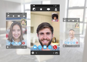 Social Video Chat App Interface