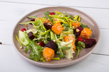 Pumpkin salad plate