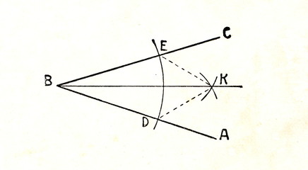 Construction of angle bisector