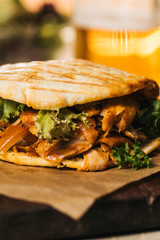 Macro of Donner kebab