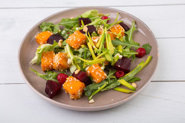 Pumpkin salad plate