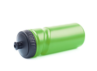 Plastic sport water bottle isolated