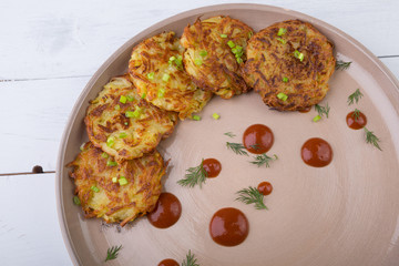 Russian draniki dish