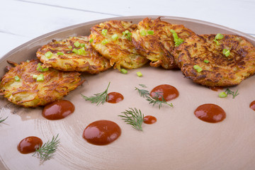 Russian draniki dish