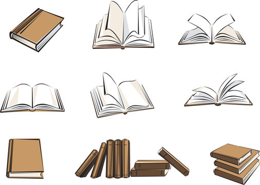 Book_color, textbook, library, literature, page, drawing