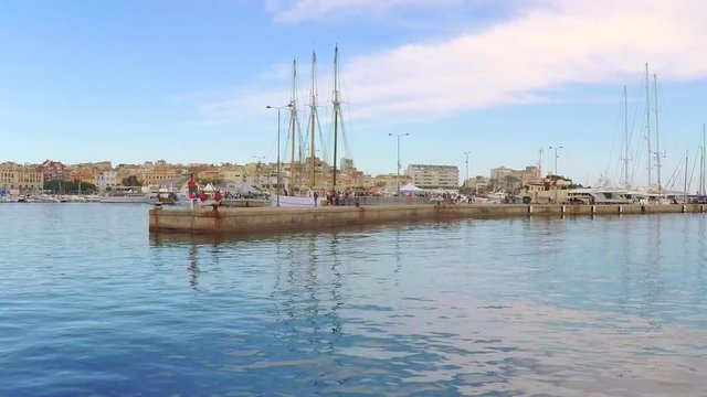 Salling to Palamos Harbor in Spain