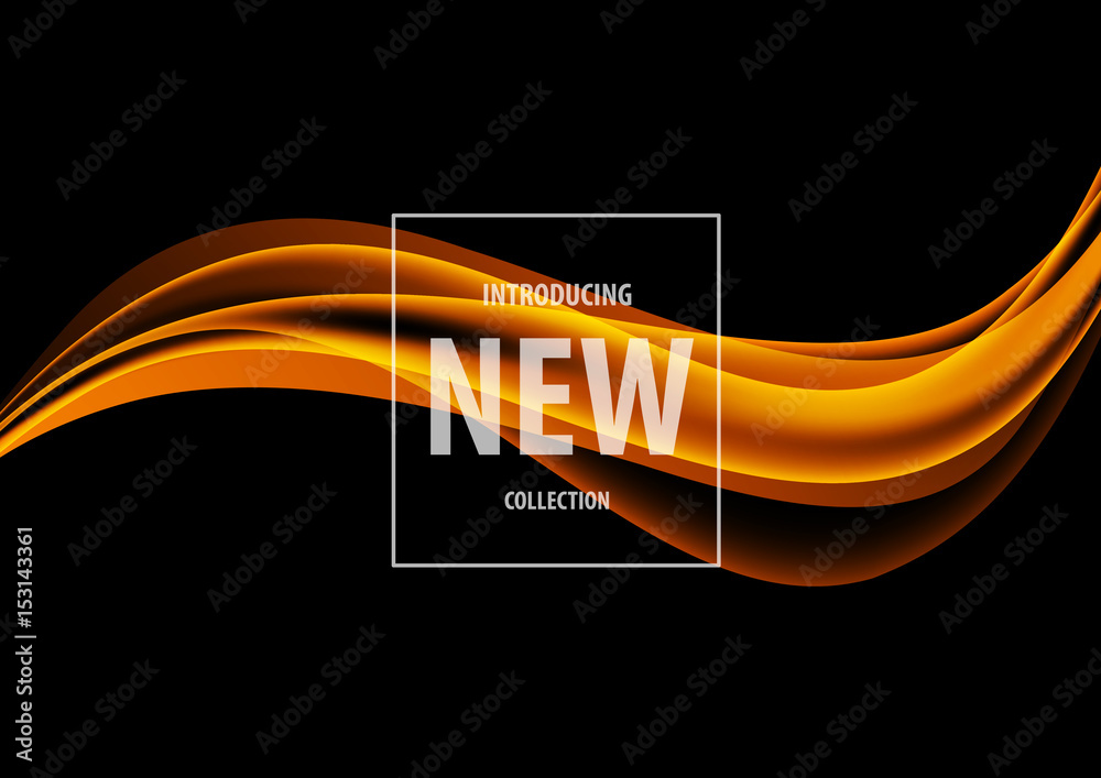 Poster Abstract dynamic art design template