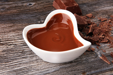 Melting chocolate / melted chocolate/ chocolate swirl/ stack/ ch
