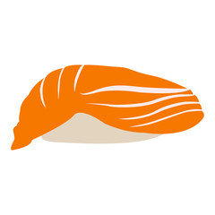 Isolated shrimp on a white background, Vector illustration