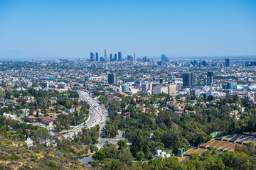 Fototapeta na wymiar Las Angeles Overlook